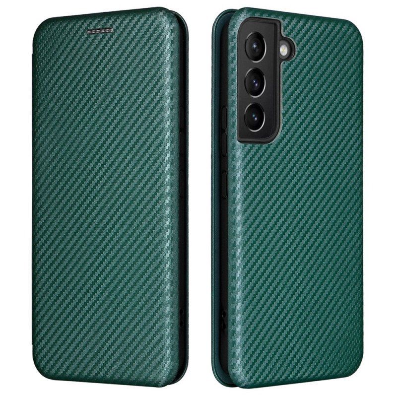 Etui Na Telefon do Samsung Galaxy S22 5G Etui Folio Włókno Węglowe