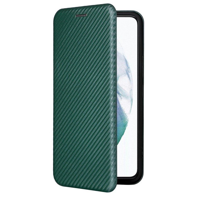 Etui Na Telefon do Samsung Galaxy S22 5G Etui Folio Włókno Węglowe