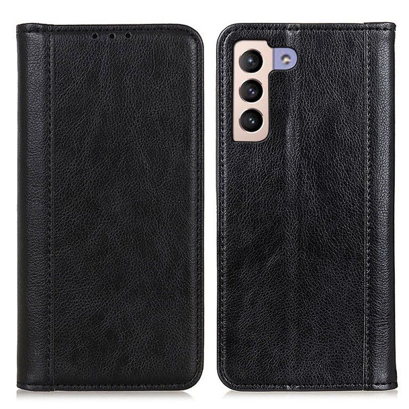 Etui Na Telefon do Samsung Galaxy S22 Plus 5G Etui Folio Elegancka Dwoina Skóry Liczi