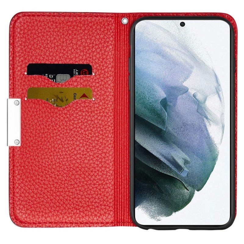 Etui Na Telefon do Samsung Galaxy S22 Plus 5G Etui Folio Liczi Ze Sztucznej Skóry Ultra Szykowny