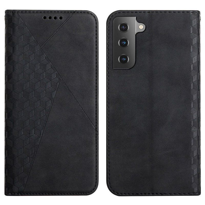 Etui Na Telefon do Samsung Galaxy S22 Plus 5G Etui Folio Styl Skóry O Fakturze Diamentu