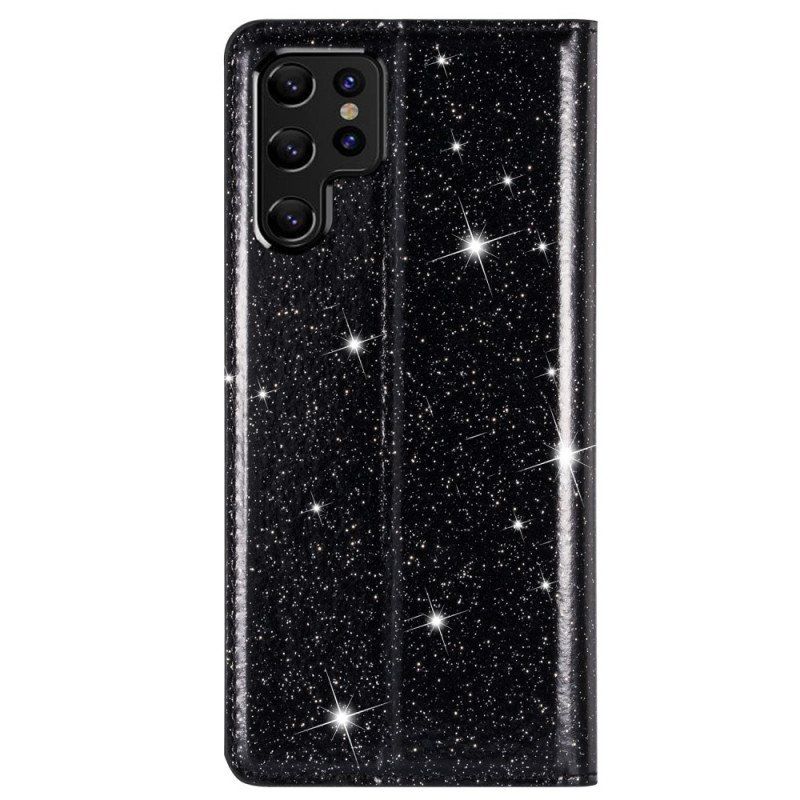 Etui Na Telefon do Samsung Galaxy S22 Ultra 5G Etui Folio Cekinowy Styl