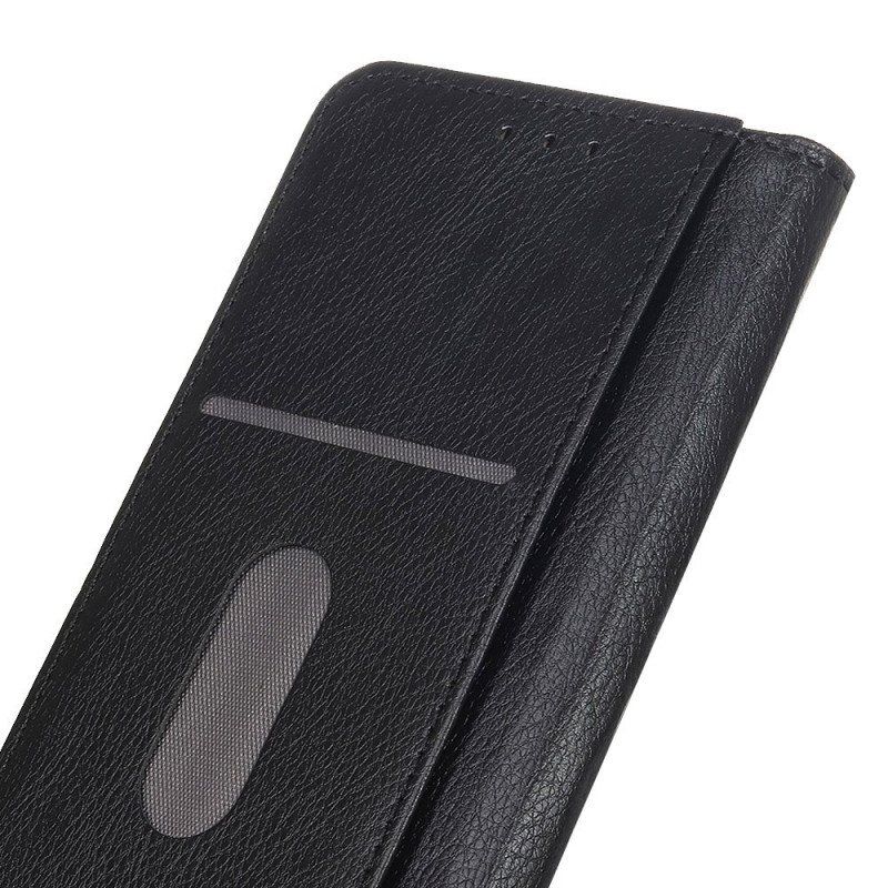 Etui Na Telefon do Samsung Galaxy S22 Ultra 5G Etui Folio Elegancka Dwoina Skóry Liczi