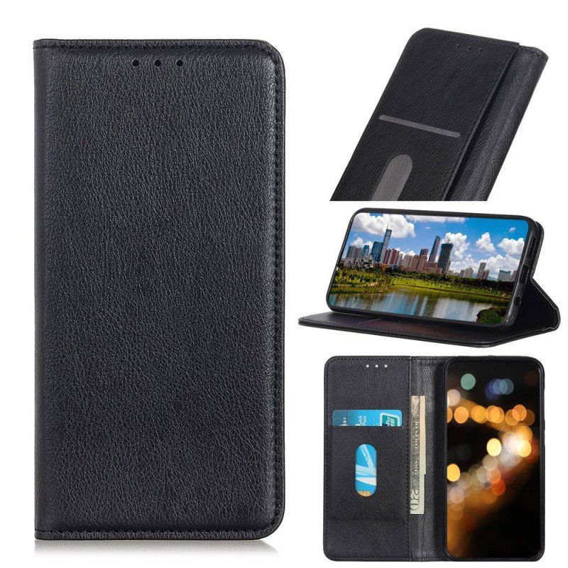 Etui Na Telefon do Samsung Galaxy S22 Ultra 5G Etui Folio Elegancka Dwoina Skóry Liczi