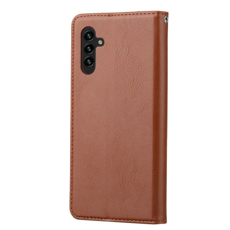 Etui Na Telefon do Samsung Galaxy S23 5G Etui Folio Etui Na Karty Ze Sztucznej Skóry