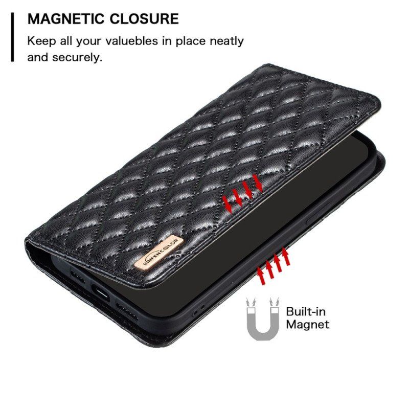 Etui Na Telefon do Samsung Galaxy S23 5G Etui Folio Pikowany Binfen Kolor