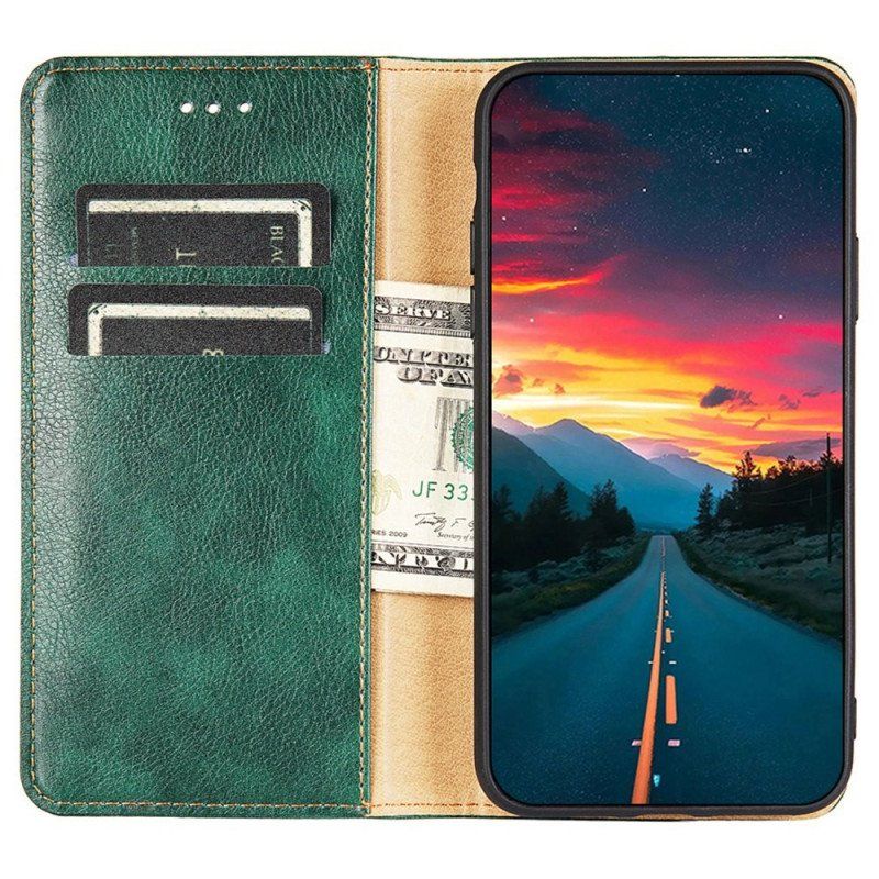 Etui Na Telefon do Samsung Galaxy S23 Plus 5G Etui Folio Przeszycia Ze Sztucznej Skóry