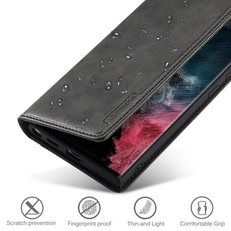 Etui Na Telefon do Samsung Galaxy S23 Ultra 5G Etui Folio Lc.imeeke Tylny Uchwyt Na Kartę