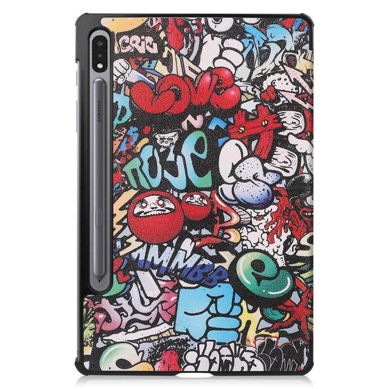 Etui Na Telefon do Samsung Galaxy Tab S8 Plus / Tab S7 Plus Pojemnik Na Ołówki Graffiti