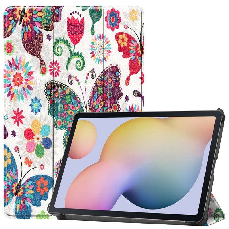 Etui Na Telefon do Samsung Galaxy Tab S8 / Tab S7 Obsadka Do Pióra W Stylu Vintage