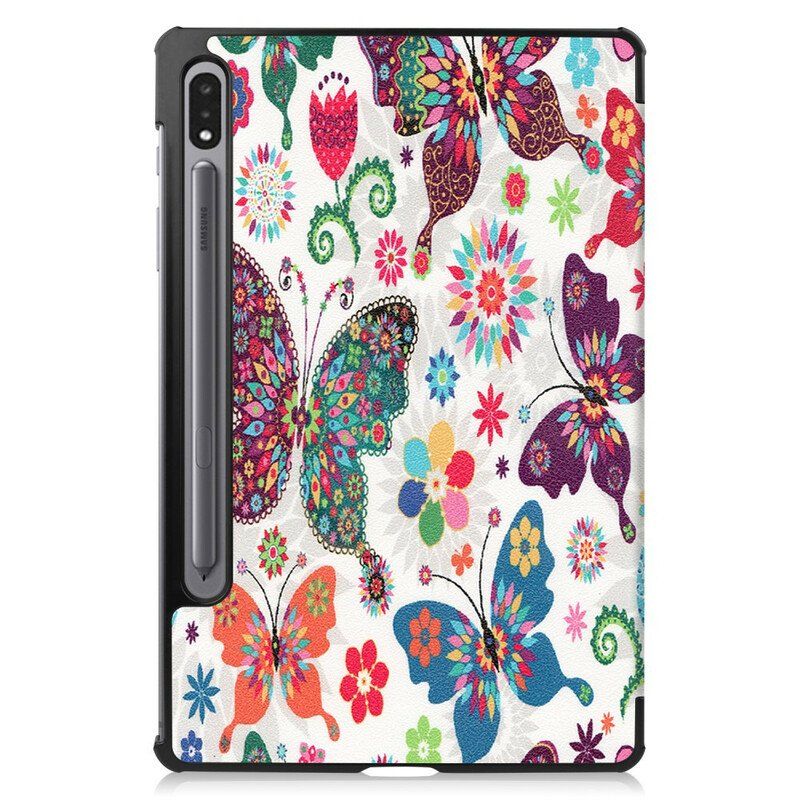 Etui Na Telefon do Samsung Galaxy Tab S8 / Tab S7 Obsadka Do Pióra W Stylu Vintage