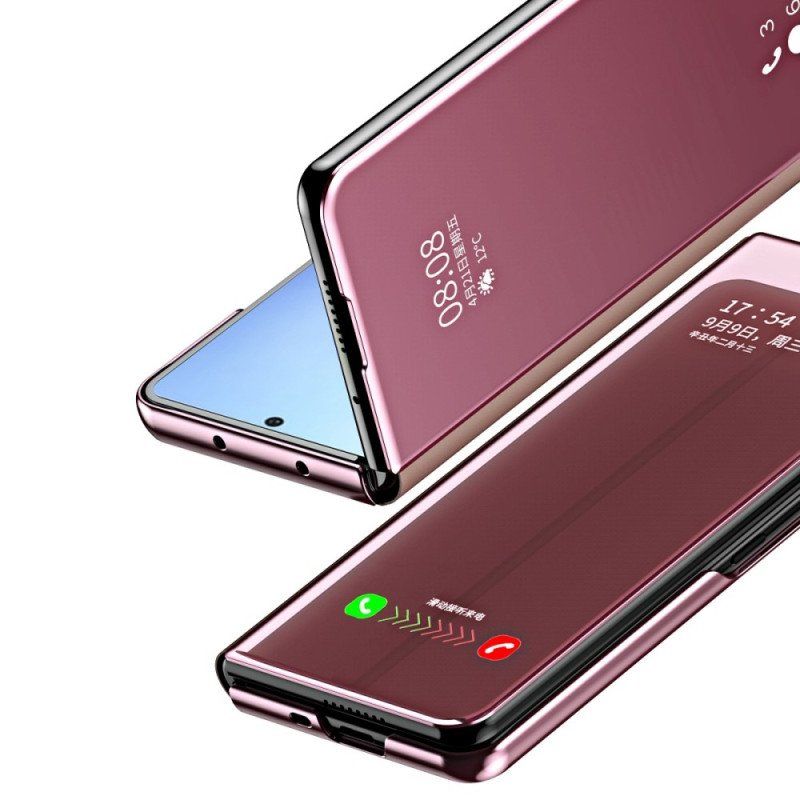 Etui Na Telefon do Samsung Galaxy Z Fold 4 Etui Folio Lustro I Przejrzystość