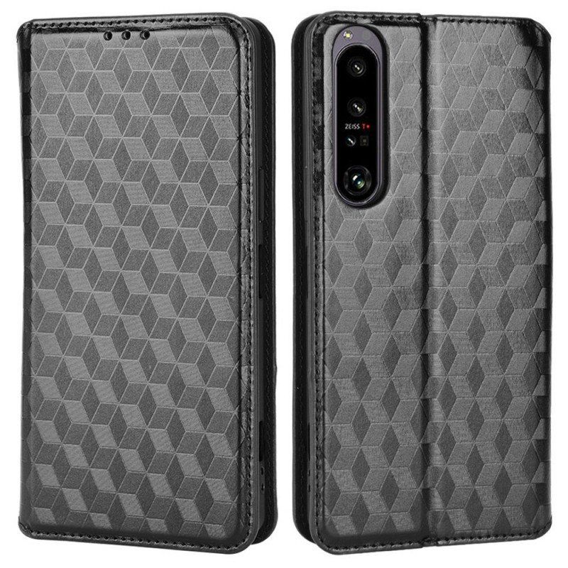 Etui Na Telefon do Sony Xperia 1 IV Etui Folio Kostki 3d