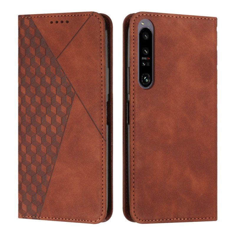 Etui Na Telefon do Sony Xperia 1 IV Etui Folio Styl Skórzany Wzór 3d