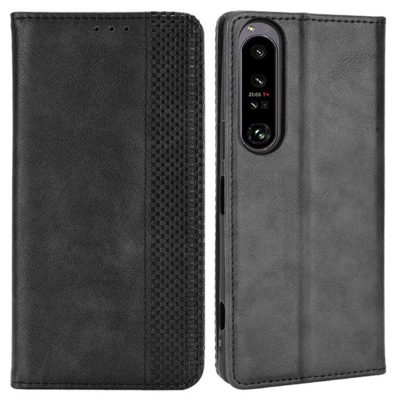 Etui Na Telefon do Sony Xperia 1 IV Etui Folio Stylizowany