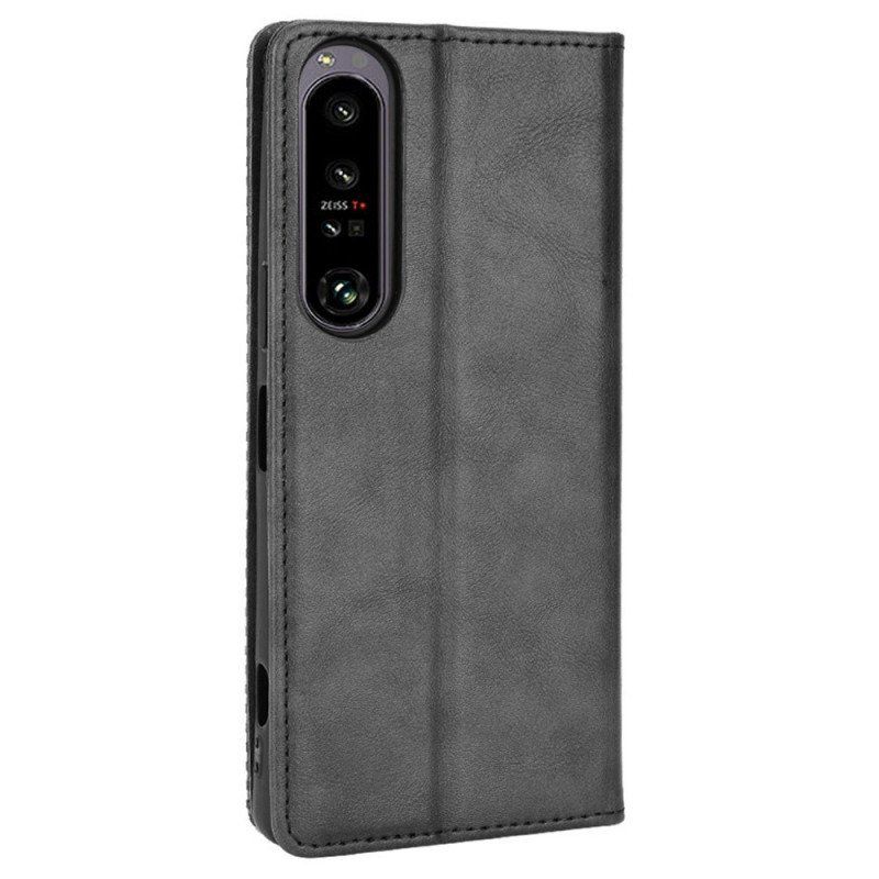 Etui Na Telefon do Sony Xperia 1 IV Etui Folio Stylizowany