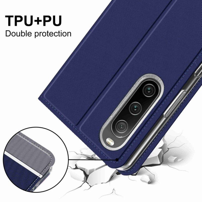 Etui Na Telefon do Sony Xperia 10 IV Etui Folio Dwukolorowy Baiyu