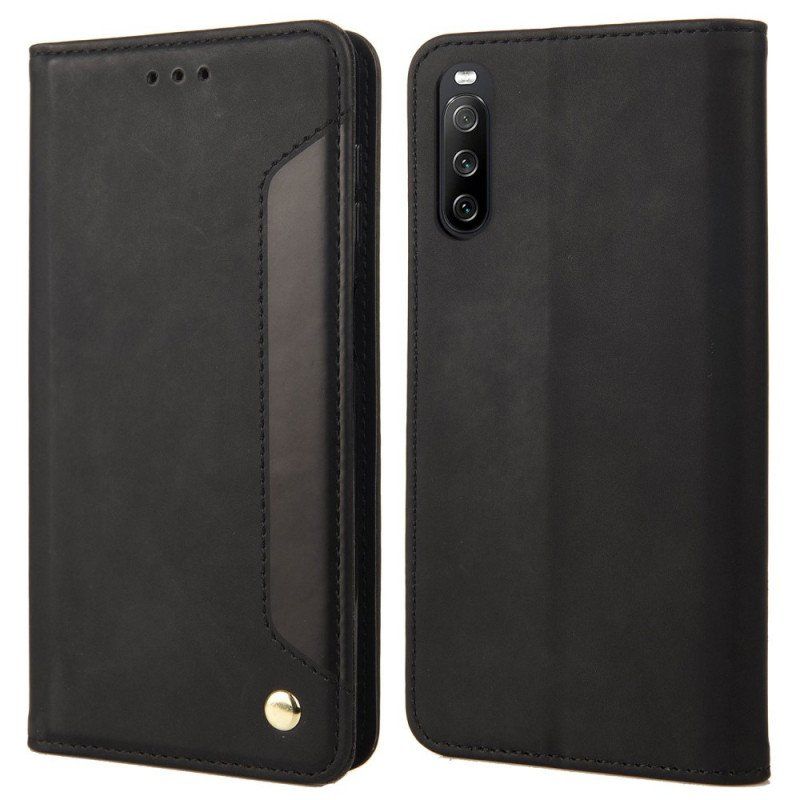 Etui Na Telefon do Sony Xperia 10 IV Etui Folio Dwutonowy