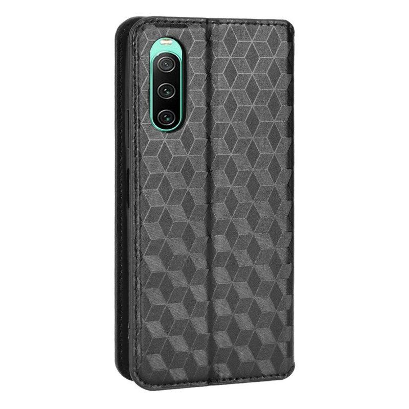 Etui Na Telefon do Sony Xperia 10 IV Etui Folio Kostki 3d