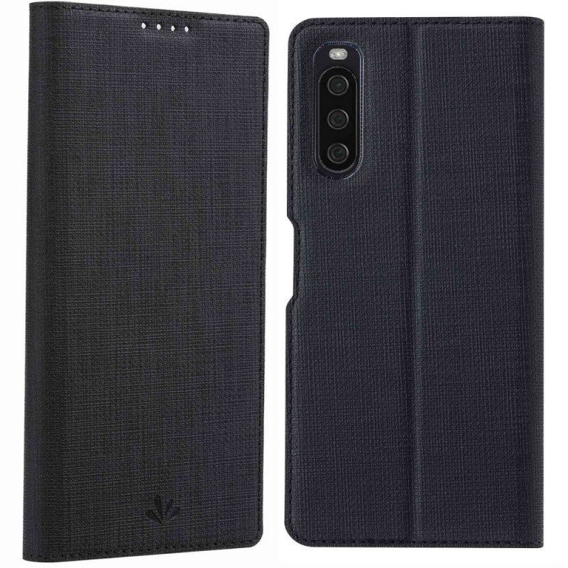 Etui Na Telefon do Sony Xperia 10 IV Etui Folio Vili Tekstura Tkaniny