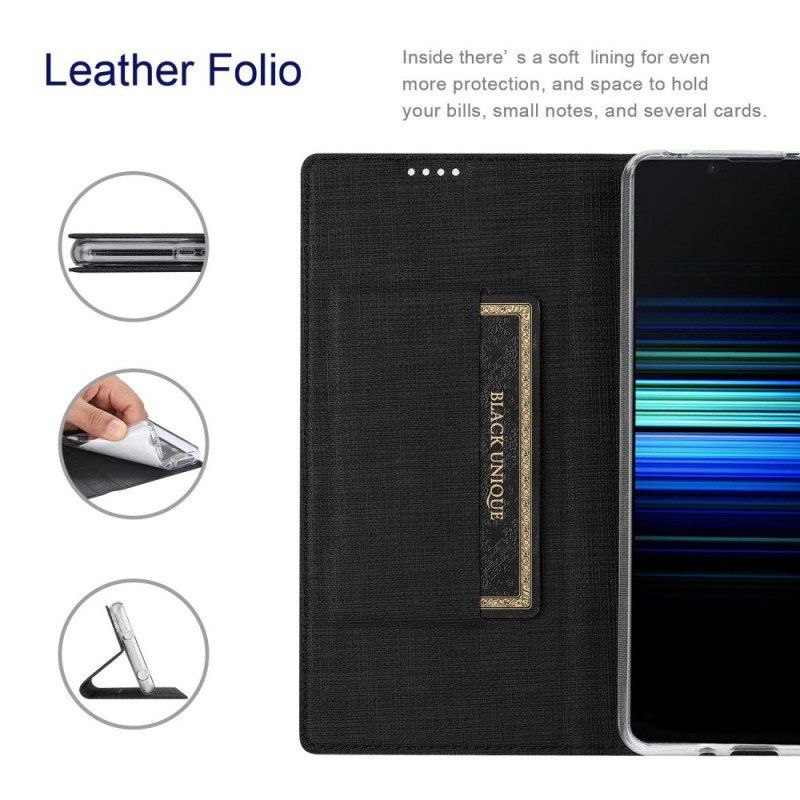 Etui Na Telefon do Sony Xperia 10 IV Etui Folio Vili Tekstura Tkaniny