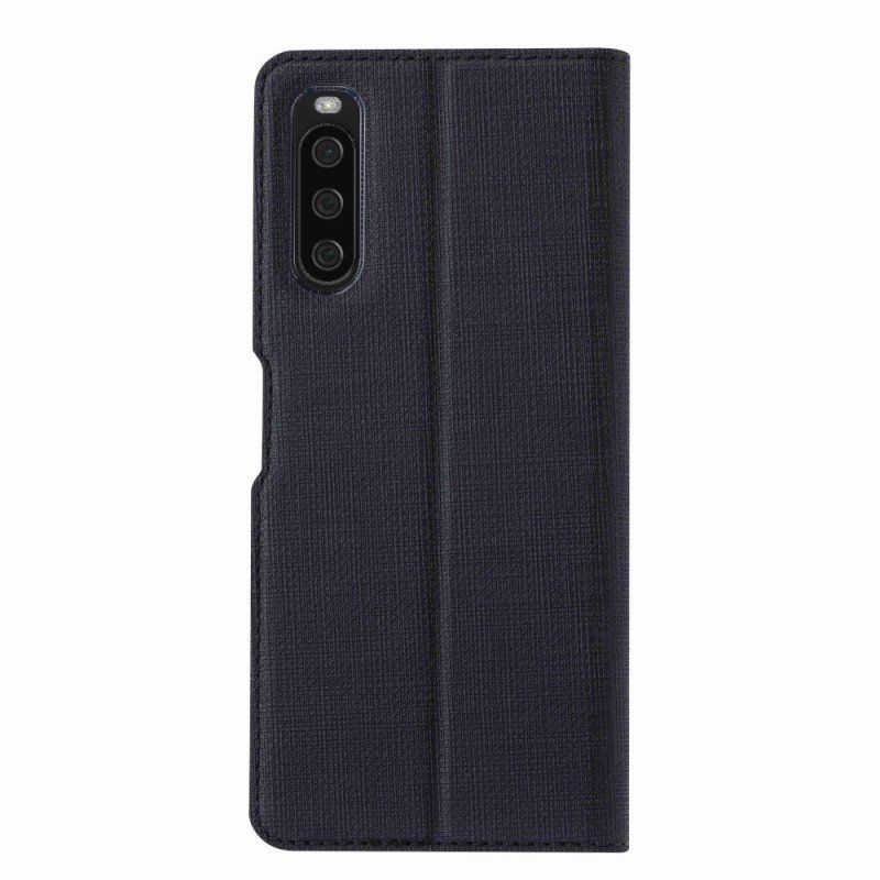 Etui Na Telefon do Sony Xperia 10 IV Etui Folio Vili Tekstura Tkaniny