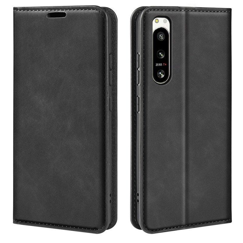 Etui Na Telefon do Sony Xperia 5 IV Etui Folio Stylizacja Skóry