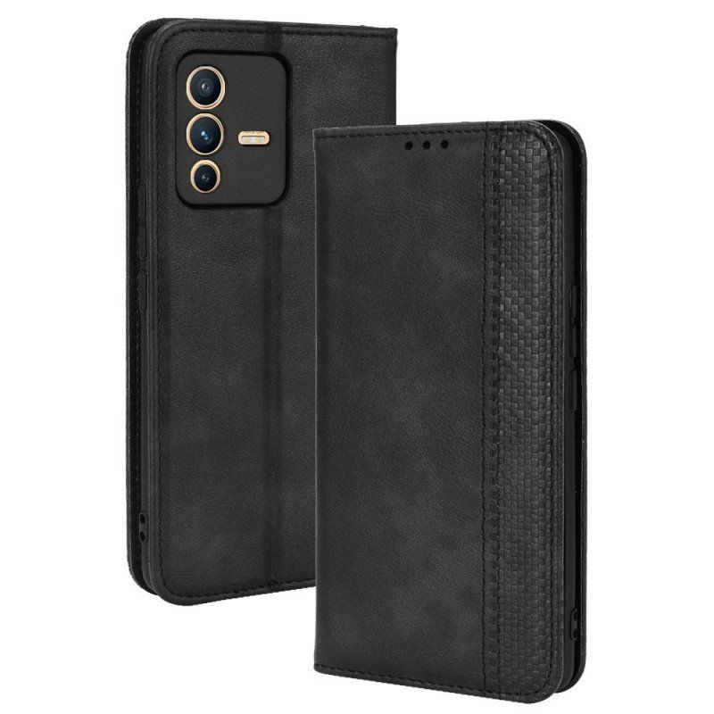 Etui Na Telefon do Vivo V23 5G Etui Folio Stylowa Sztuczna Skóra