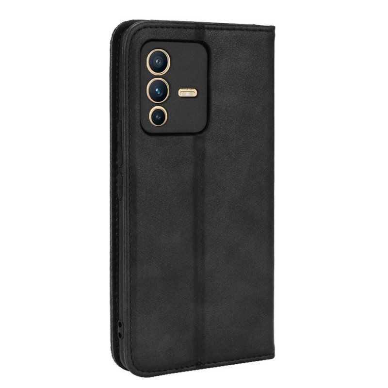 Etui Na Telefon do Vivo V23 5G Etui Folio Stylowa Sztuczna Skóra