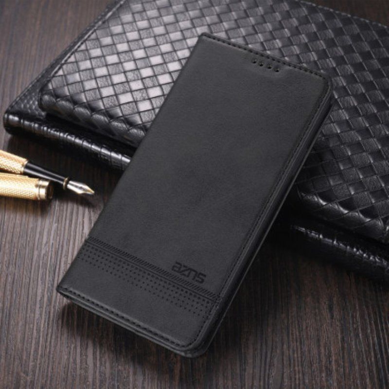 Etui Na Telefon do Vivo X60 Etui Folio Stylizacja Skóry Azns