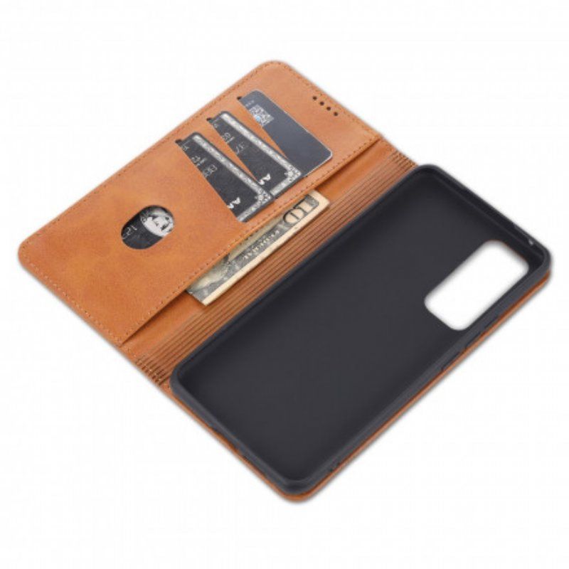 Etui Na Telefon do Vivo X60 Pro Etui Folio Stylizacja Skóry Azns