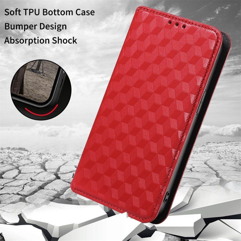 Etui Na Telefon do Vivo X80 Pro Etui Folio Kostki 3d