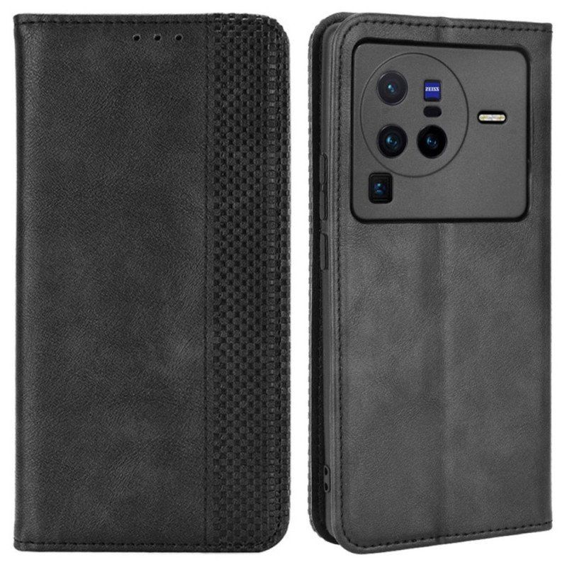 Etui Na Telefon do Vivo X80 Pro Etui Folio Stylizowany