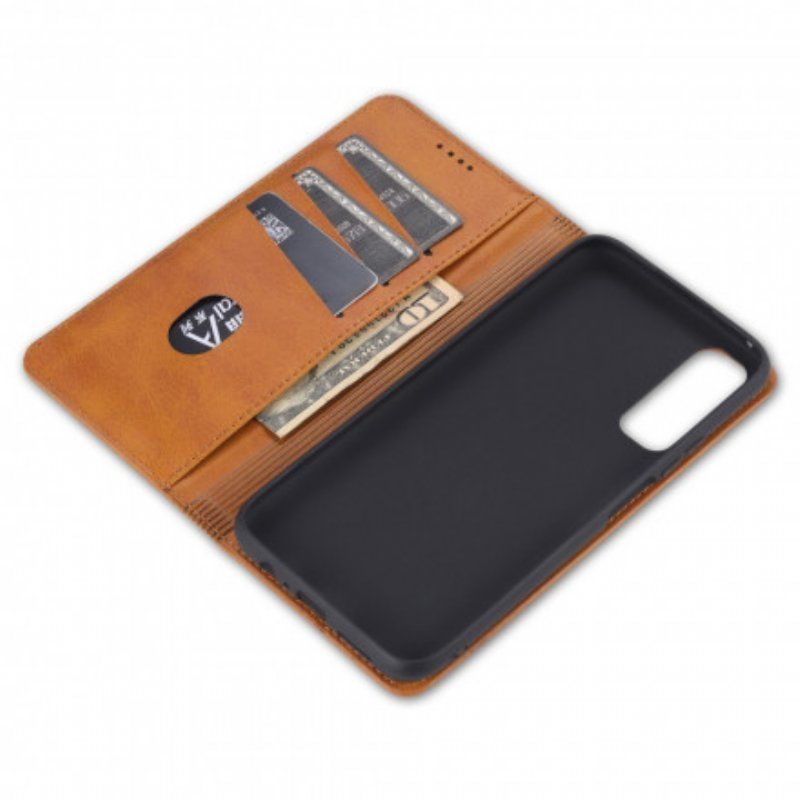 Etui Na Telefon do Vivo Y72 5G Etui Folio Stylizacja Skóry Azns