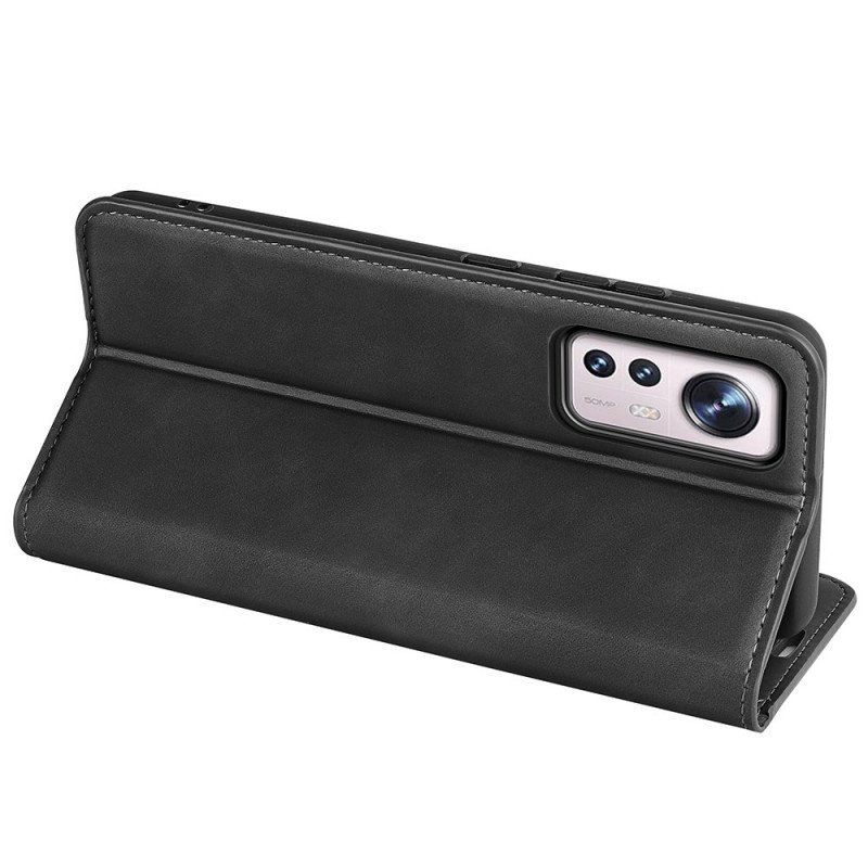 Etui Na Telefon do Xiaomi 12 / 12X Etui Folio Dotyk Skóry