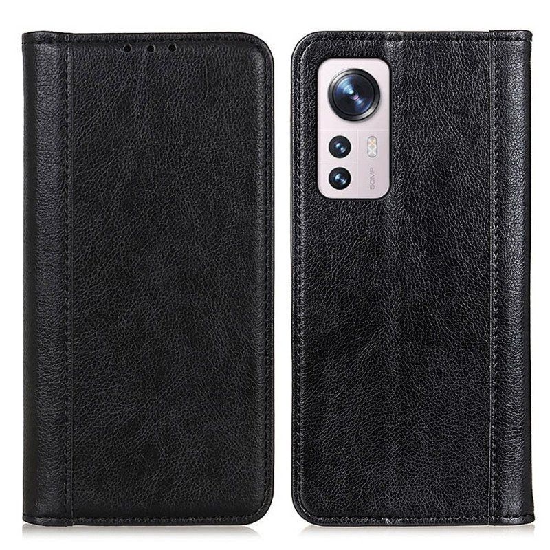 Etui Na Telefon do Xiaomi 12 / 12X Etui Folio Kolorowa Wersja Skóry Dwoinowej