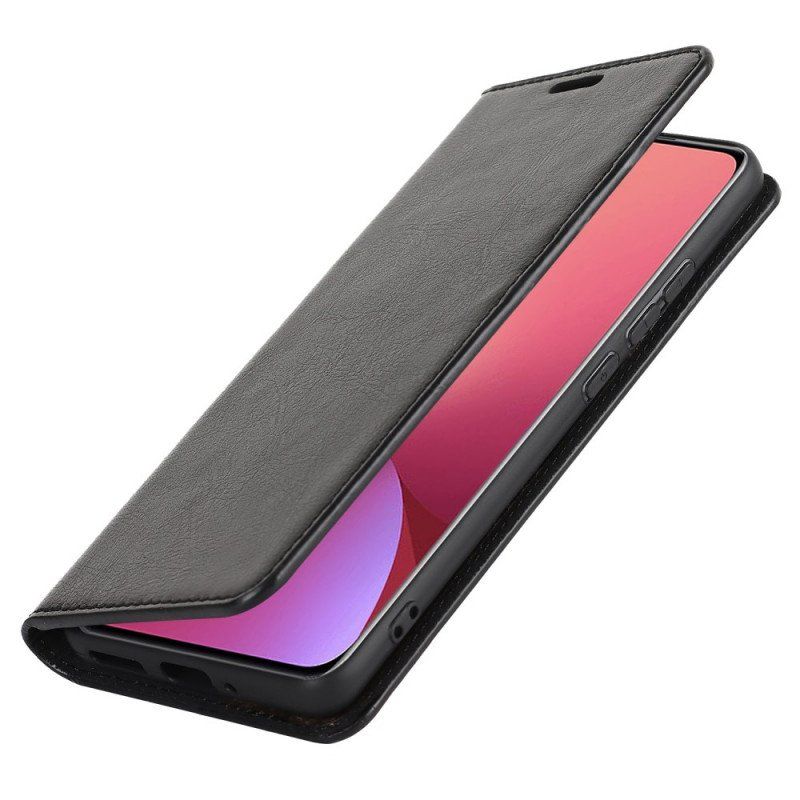 Etui Na Telefon do Xiaomi 12 / 12X Etui Folio Prawdziwa Skóra