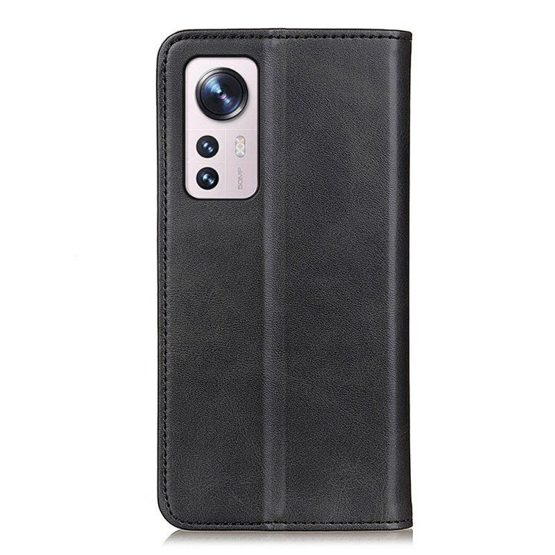 Etui Na Telefon do Xiaomi 12 Pro Etui Folio Elegancka Dwoina Skórzana