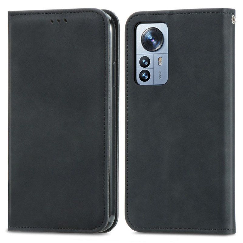 Etui Na Telefon do Xiaomi 12 Pro Etui Folio Odczucie Skóry