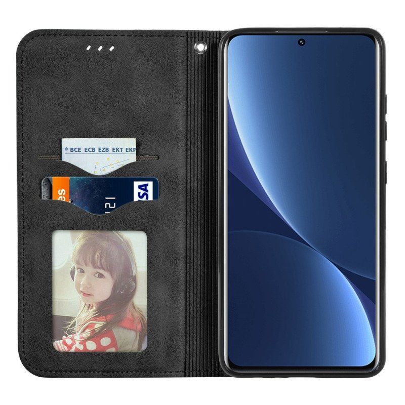 Etui Na Telefon do Xiaomi 12 Pro Etui Folio Odczucie Skóry