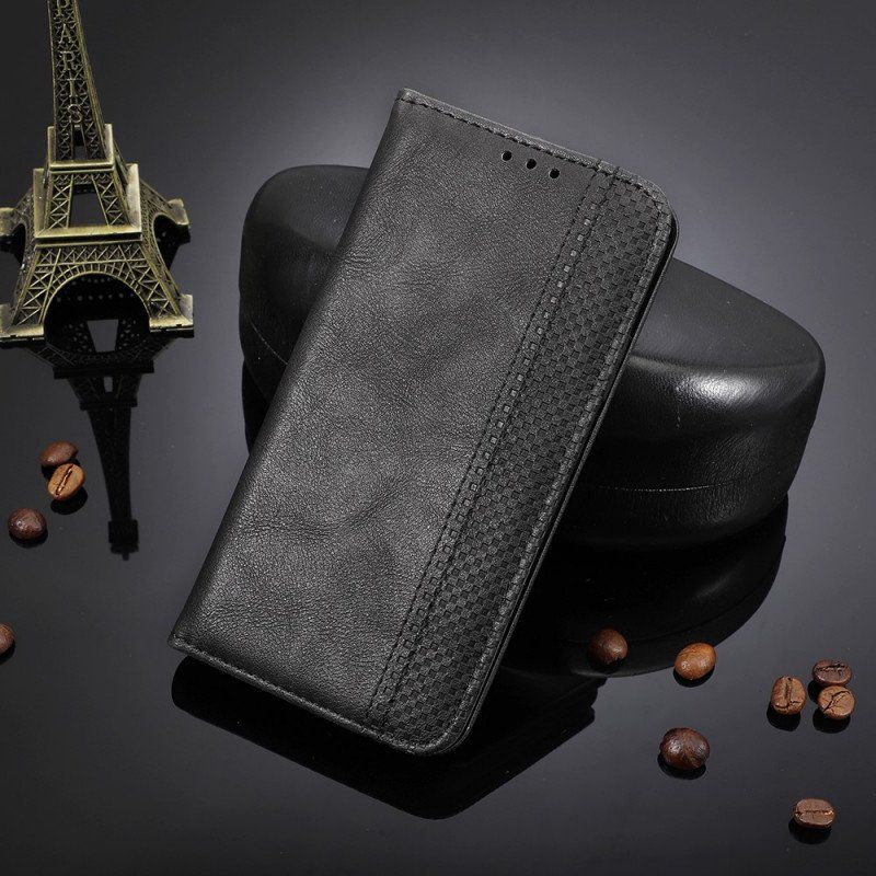 Etui Na Telefon do Xiaomi 12 Pro Etui Folio Stylizowany Efekt Skóry W Stylu Vintage