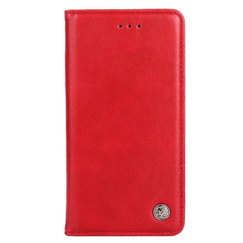 Etui Na Telefon do Xiaomi 12 Pro Etui Folio Stylowy Skórzany Nit