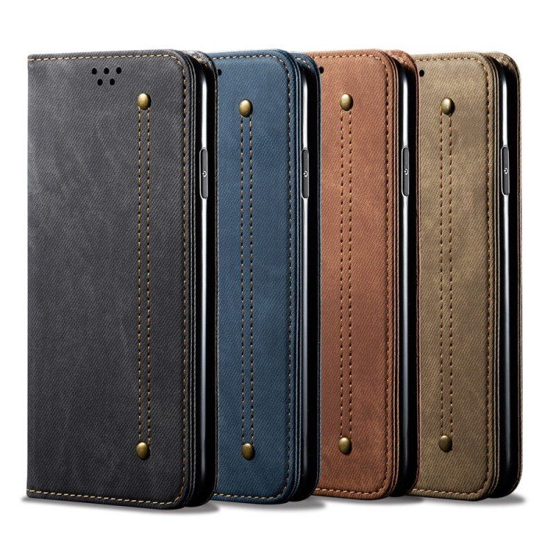 Etui Na Telefon do Xiaomi 12 Pro Etui Folio Tkanina Dżinsowa