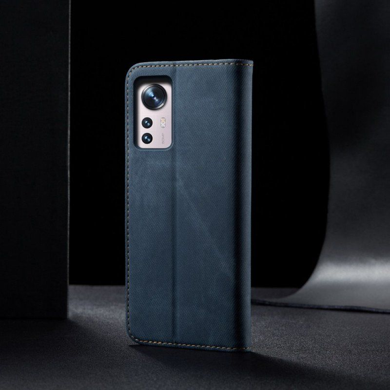 Etui Na Telefon do Xiaomi 12 Pro Etui Folio Tkanina Dżinsowa