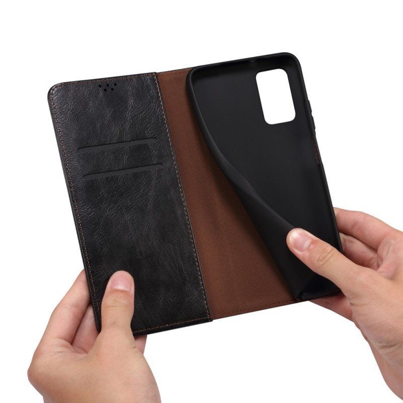 Etui Na Telefon do Xiaomi 12 Pro Etui Folio Woskowana Sztuczna Skóra