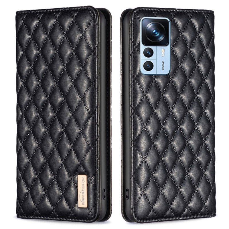 Etui Na Telefon do Xiaomi 12T / 12T Pro Etui Folio Kolor Pikowany Binfen