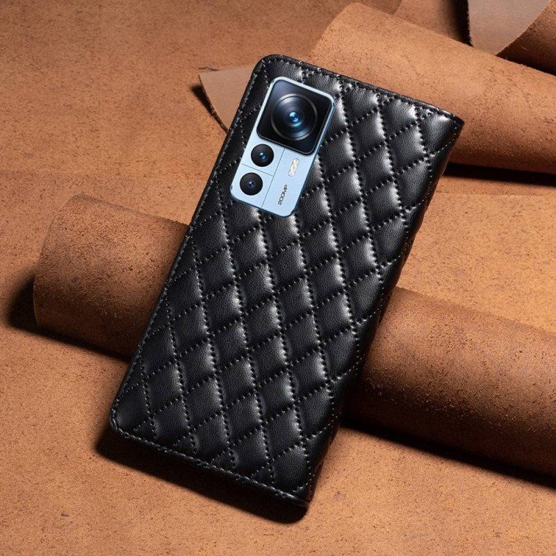 Etui Na Telefon do Xiaomi 12T / 12T Pro Etui Folio Kolor Pikowany Binfen