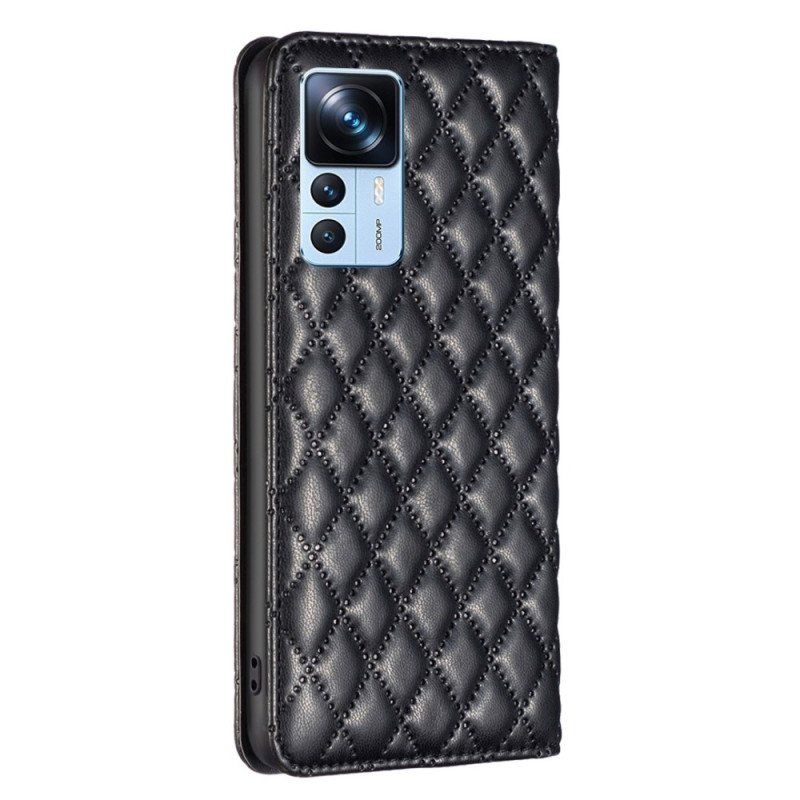 Etui Na Telefon do Xiaomi 12T / 12T Pro Etui Folio Kolor Pikowany Binfen