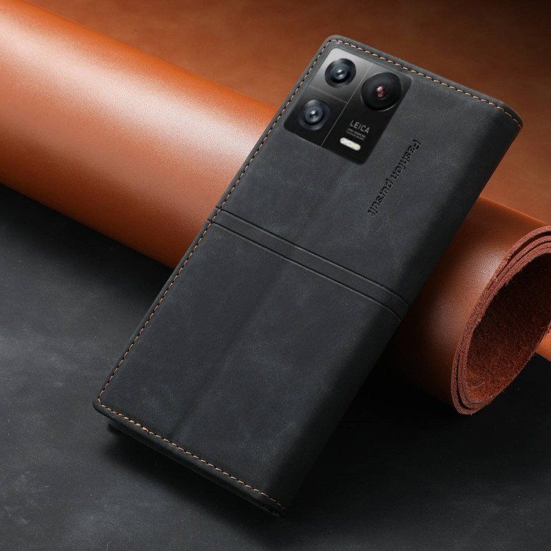 Etui Na Telefon do Xiaomi 13 Etui Folio Stylizacja Skóry