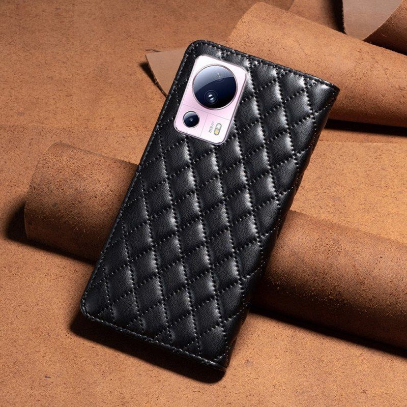 Etui Na Telefon do Xiaomi 13 Lite Etui Folio Kolorystyka Binfen Pikowana